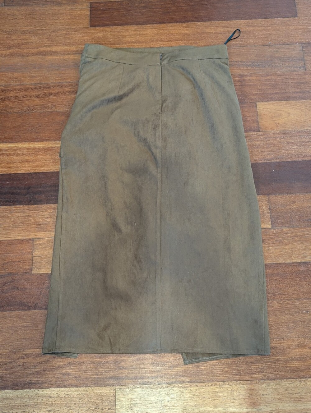 Commense Brown Wrap-Front Pencil Skirt - Picture 5 of 6